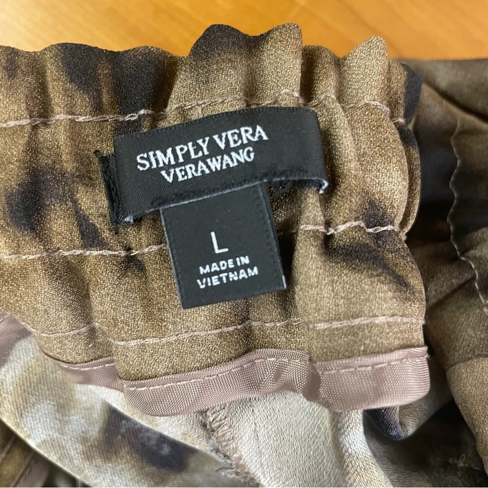 Simply Vera Vera Wang drawstring casual pants Large - Picture 9 of 11